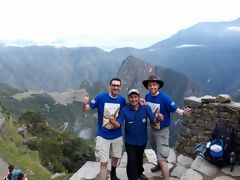 Ankunft der Wandergruppe in Machu Picchu